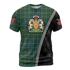 Personalized Clan Cranston Modern Tartan Shirt with Scotland Coat of Arms & Custom Name JY87