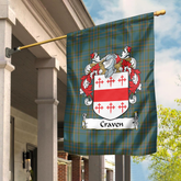 Clan Craven County Tartan Crest Garden Flag OD86 Clan Hall Tartan Today