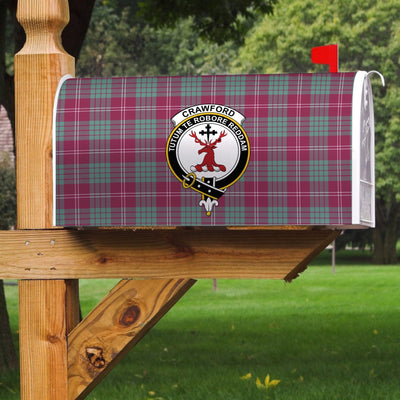Clan Crawford Ancient Tartan Crest Mailbox
