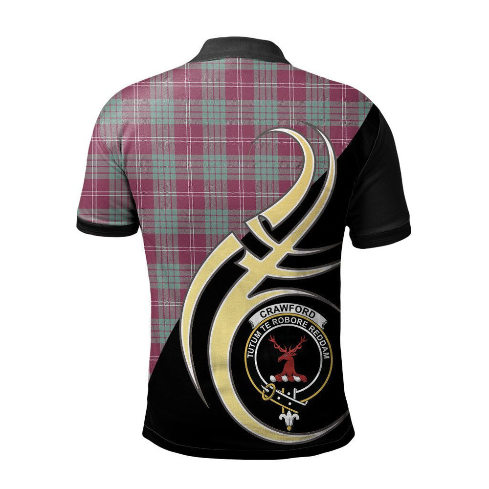 Clan Crawford Ancient Tartan Polo Shirt - Believe In Me Style JS55 Crawford Ancient Tartan Tartan Polo