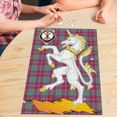 Clan Crawford Ancient Tartan Crest Unicorn Scotland Jigsaw Puzzles Gift For Family NE19 Clan Crawford Tartan Today