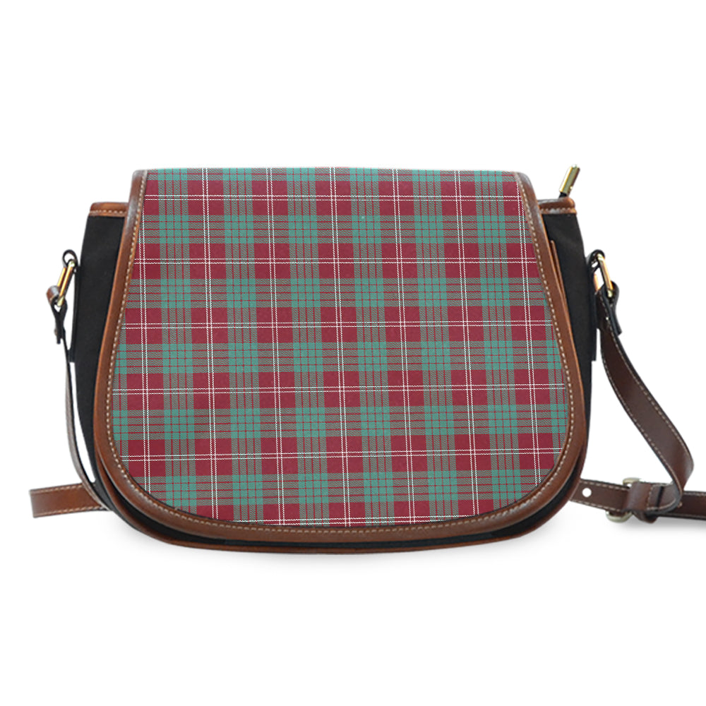 Clan Crawford Modern Tartan Saddle Handbags PV42 Clan Crawford Tartan Today