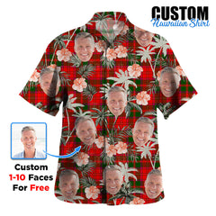Clan Crief District Tartan Custom Face Hawaiian Shirt – Unisex Gift for Family Members, Summer Party WR79 Crief District Tartan Tartan Hawaii Shirt