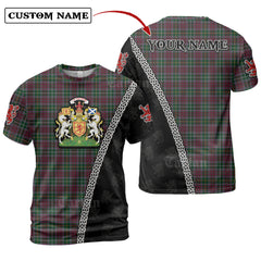 Crosbie Tartan Shirt with Scotland Coat of Arms & Custom Name GQ91