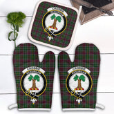 Clan Crosbie Tartan Crest Oven Mitt And Pot Holder (2 Oven Mitts + 1 Pot Holder) AJ41 Clan Crosbie Tartan Today