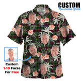 Clan Crosbie Tartan Custom Face Hawaiian Shirt – Unisex Gift for Family Members, Summer Party HE90 Crosbie Tartan Tartan Hawaii Shirt