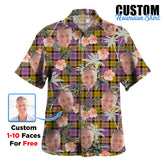 Clan Culloden Ancient Tartan Custom Face Hawaiian Shirt – Unisex Gift for Family Members, Summer Party DI90 Culloden Ancient Tartan Tartan Hawaii Shirt