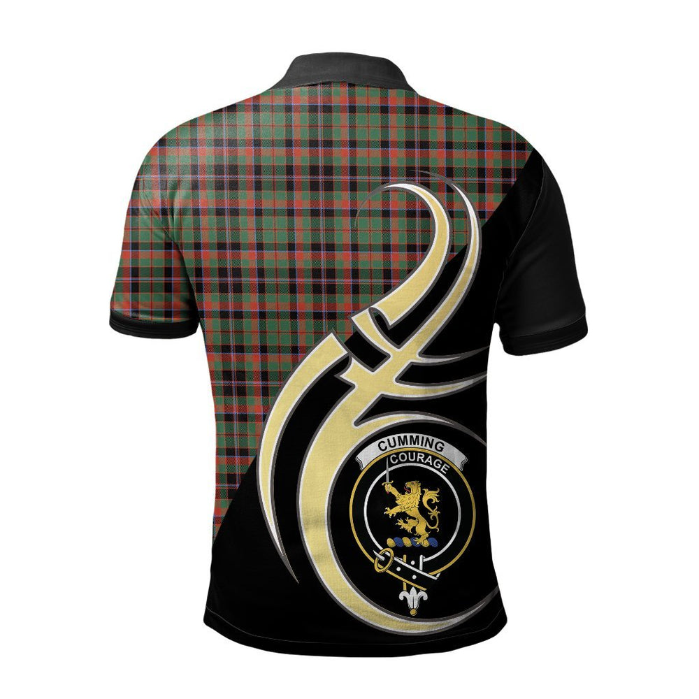 Clan Cumming Hunting Ancient Tartan Polo Shirt - Believe In Me Style WI85 Cumming Hunting Ancient Tartan Tartan Polo