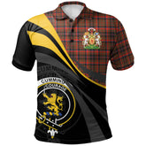 Clan Cumming Hunting Weathered Tartan Polo Shirt - Royal Coat Of Arms Style QC65 Cumming Hunting Weathered Tartan Tartan Polo