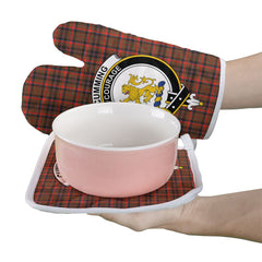 Clan Cumming Hunting Weathered Tartan Crest Oven Mitt And Pot Holder (2 Oven Mitts + 1 Pot Holder) XC67 Clan Cumming Tartan Today