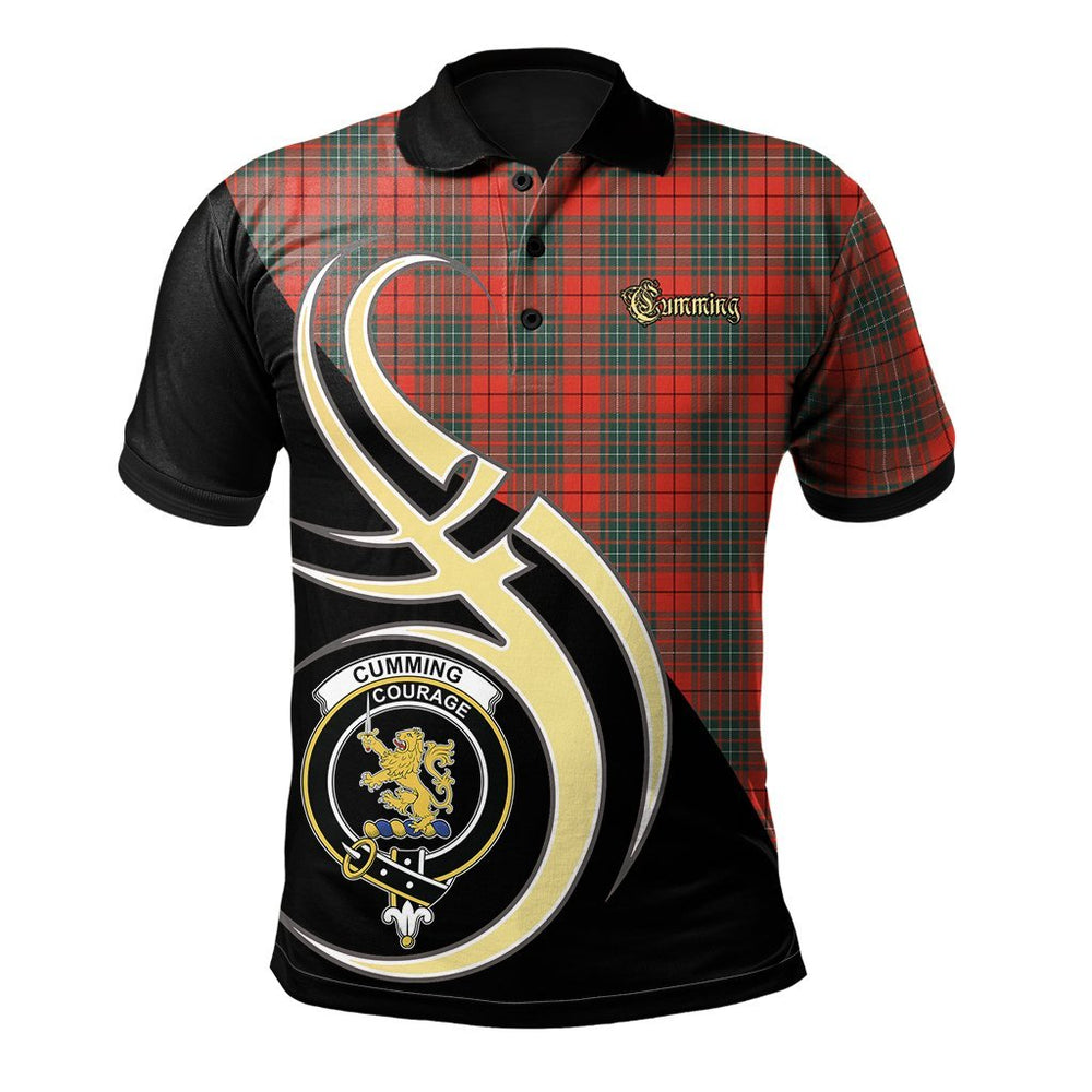 Clan Cumming Modern Tartan Polo Shirt - Believe In Me Style FT37 Cumming Modern Tartan Tartan Polo