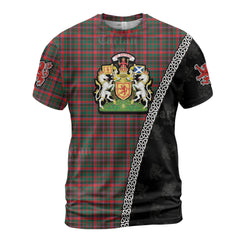 Personalized Clan Cumming Hunting Modern Tartan Shirt with Scotland Coat of Arms & Custom Name AB98