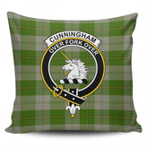 Clan Cunningham Dress Green Dancers Tartan Crest Pillow Cover RM37 Clan Cunningham Tartan Today
