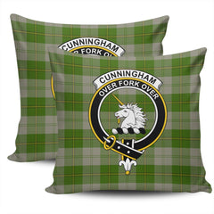 Clan Cunningham Dress Green Dancers Tartan Crest Pillow Cover RM37 Clan Cunningham Tartan Today
