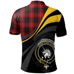 Clan Cunningham 03 Tartan Polo Shirt - Royal Coat Of Arms Style SI19 Cunningham 03 Tartan Tartan Polo