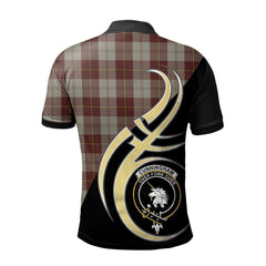 Clan Cunningham Burgundy Dancer Tartan Polo Shirt - Believe In Me Style LZ38 Cunningham Burgundy Dancer Tartan Tartan Polo