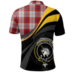 Clan Cunningham Dress Tartan Polo Shirt - Royal Coat Of Arms Style UX96 Cunningham Dress Tartan Tartan Polo