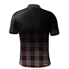 Clan Cunningham Dress Burgundy (Dance) Tartan Polo Shirt - Alba Celtic Style PF72 Cunningham Dress Burgundy (Dance) Tartan Tartan Polo