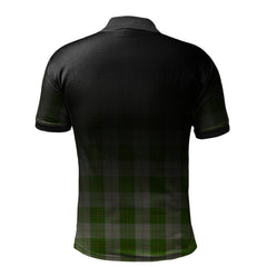 Clan Cunningham Dress Green Dancers Tartan Polo Shirt - Alba Celtic Style ZN38 Cunningham Dress Green Dancers Tartan Tartan Polo