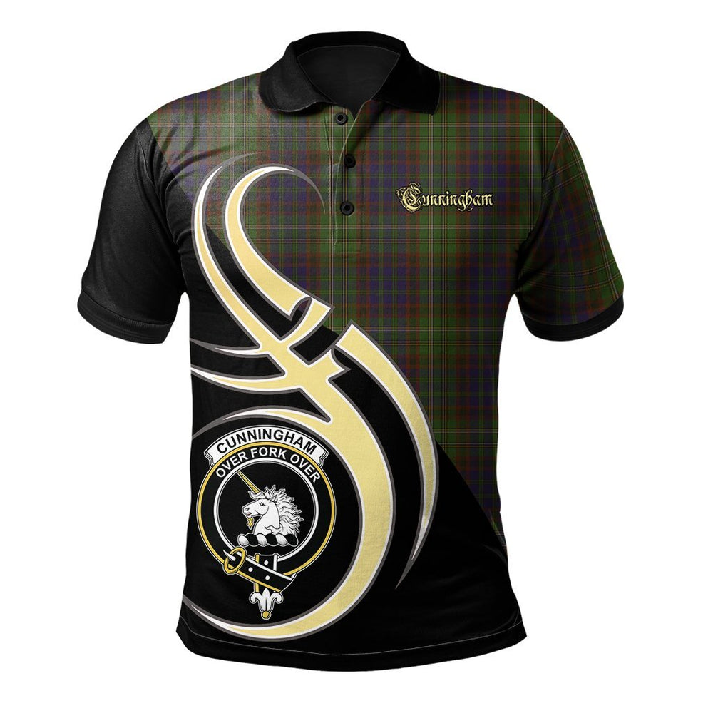 Clan Cunningham Hunting Modern Tartan Polo Shirt - Believe In Me Style JX68 Cunningham Hunting Modern Tartan Tartan Polo