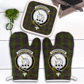 Clan Cunningham Hunting Modern Tartan Crest Oven Mitt And Pot Holder (2 Oven Mitts + 1 Pot Holder) QX94 Clan Cunningham Tartan Today