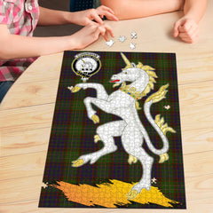 Clan Cunningham Hunting Modern Tartan Crest Unicorn Scotland Jigsaw Puzzles Gift For Family LL34 Clan Cunningham Tartan Today