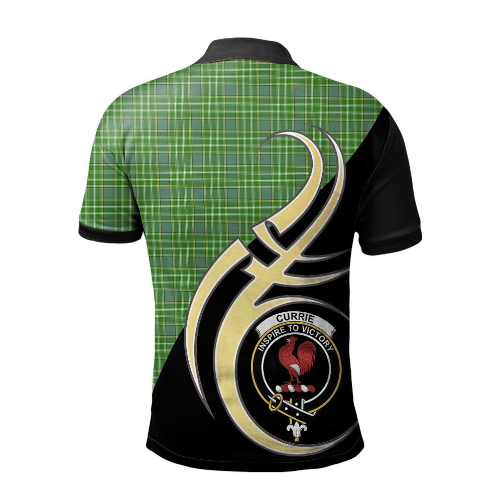 Clan Currie Tartan Polo Shirt - Believe In Me Style VF21 Currie Tartan Tartan Polo