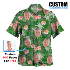 Clan Currie Tartan Custom Face Hawaiian Shirt – Unisex Gift for Family Members, Summer Party HU89 Currie Tartan Tartan Hawaii Shirt