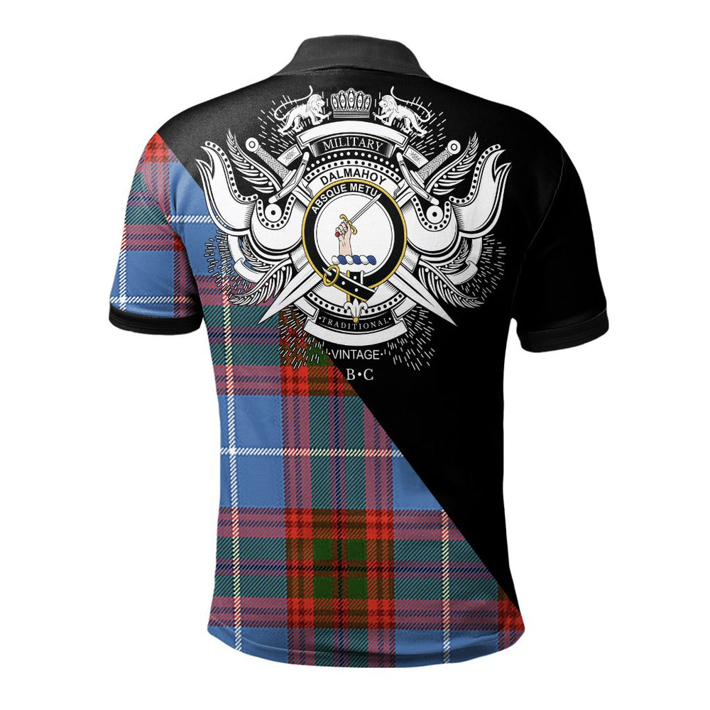 Clan Dalmahoy Clan - Military Polo Shirt XO53 Dalmahoy Tartan Tartan Polo