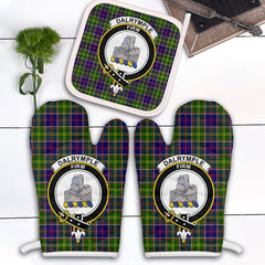 Clan Dalrymple Tartan Crest Oven Mitt And Pot Holder (2 Oven Mitts + 1 Pot Holder) SW43 Clan Dalrymple Tartan Today