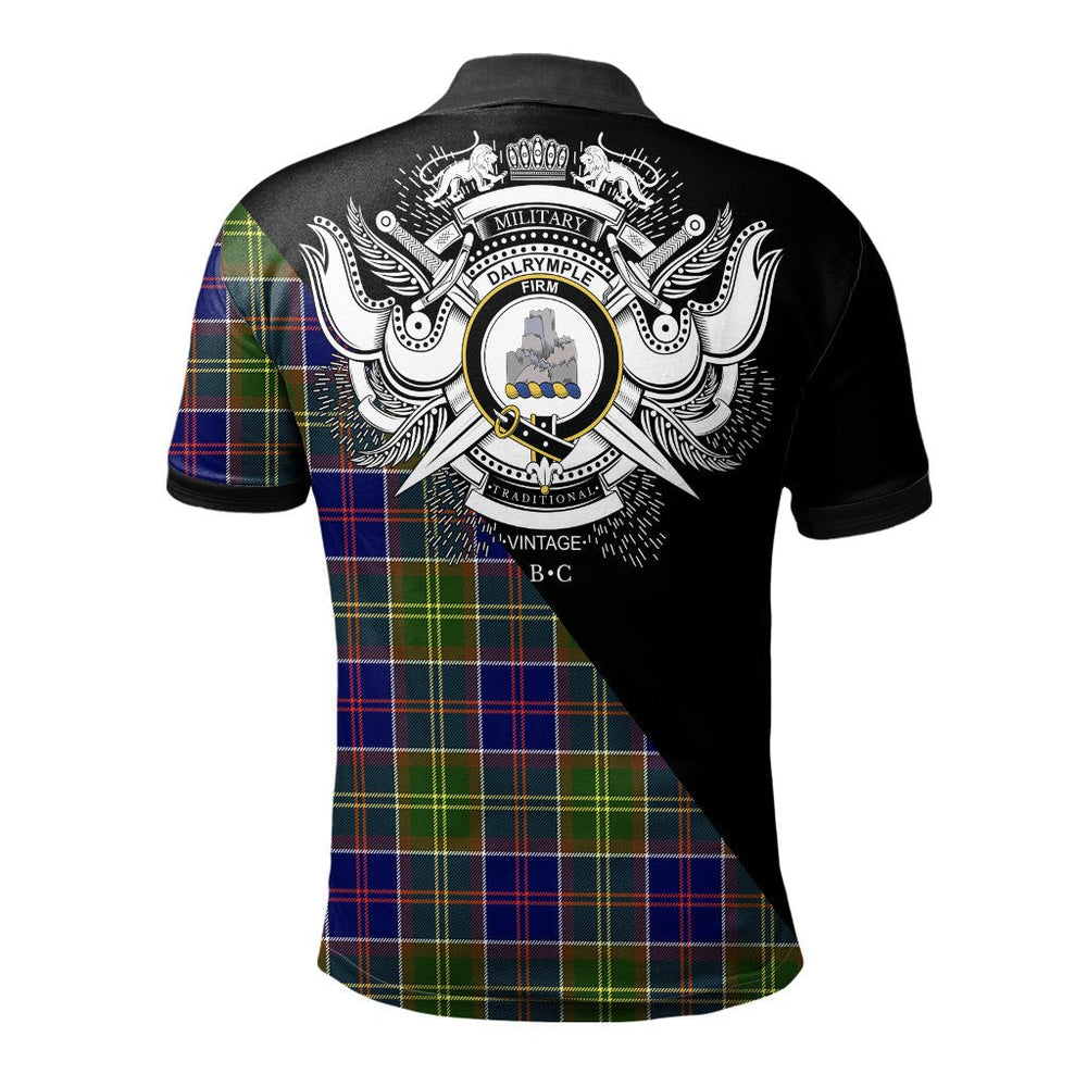 Clan Dalrymple Clan - Military Polo Shirt UY89 Dalrymple Tartan Tartan Polo