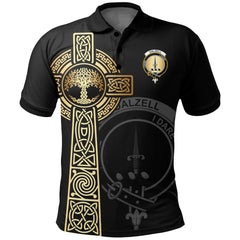 Clan Dalzell Clan Unisex Polo Shirt - Celtic Tree Of Life FF91 Dalzell Tartan Tartan Polo