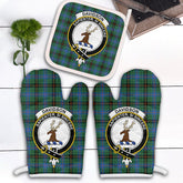 Clan Davidson Ancient Tartan Crest Oven Mitt And Pot Holder (2 Oven Mitts + 1 Pot Holder) TB26 Clan Davidson Tartan Today