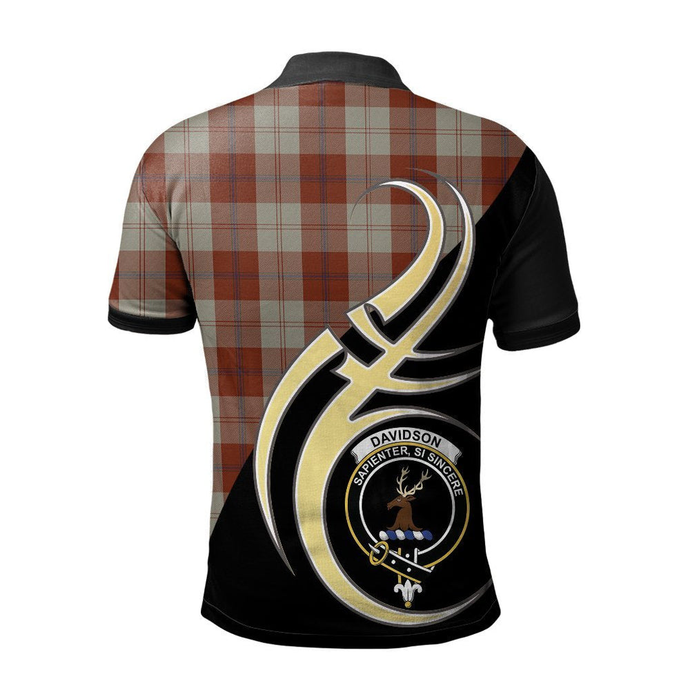 Clan Davidson Dress Dancers Tartan Polo Shirt - Believe In Me Style XS72 Davidson Dress Dancers Tartan Tartan Polo