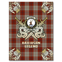 Clan Davidson Dress Dancers Tartan Gold Courage Symbol Blanket EL94 Clan Davidson Tartan Today
