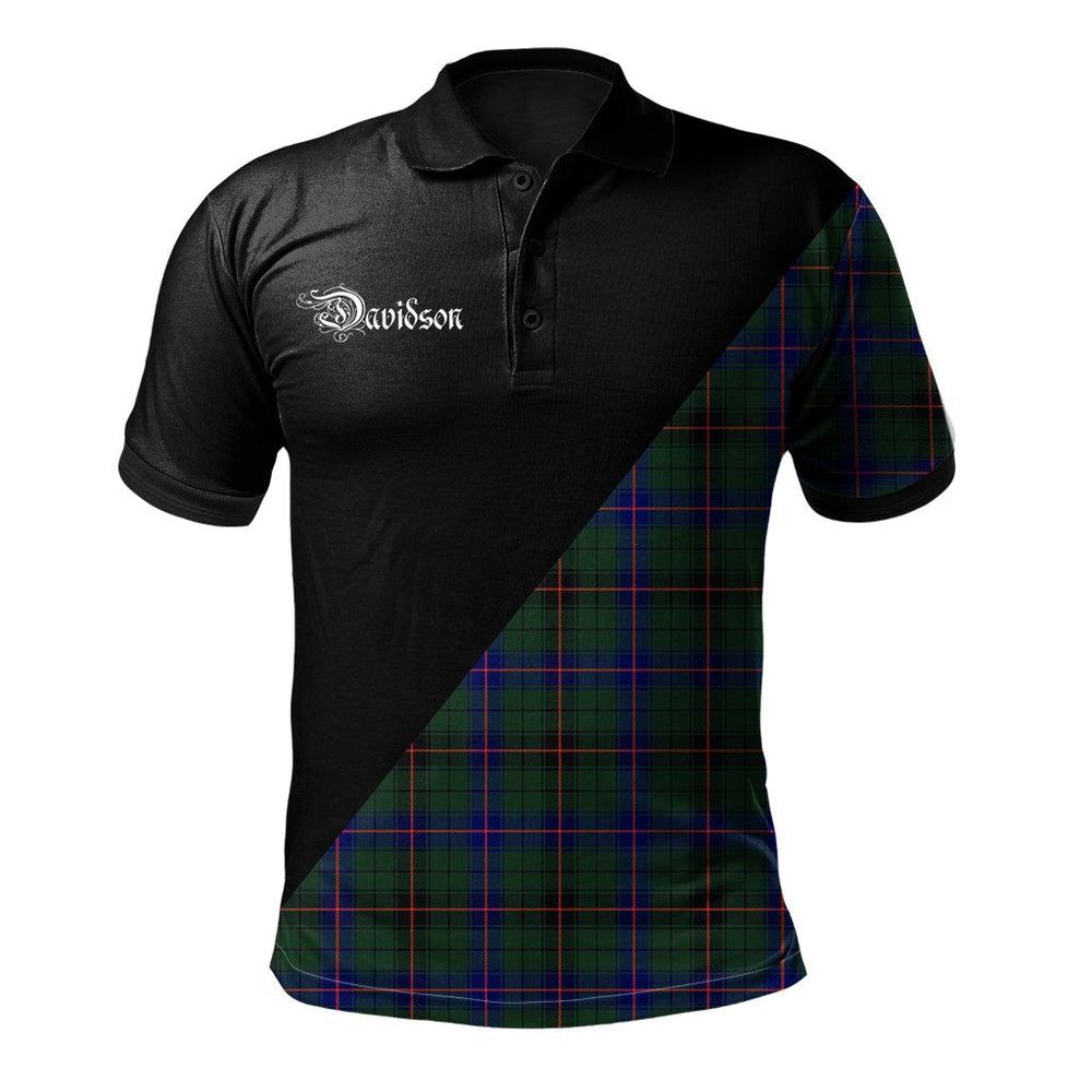 Clan Davidson Modern Clan - Military Polo Shirt UY25 Davidson Modern Tartan Tartan Polo