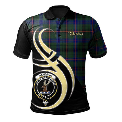 Clan Davidson Modern Tartan Polo Shirt - Believe In Me Style