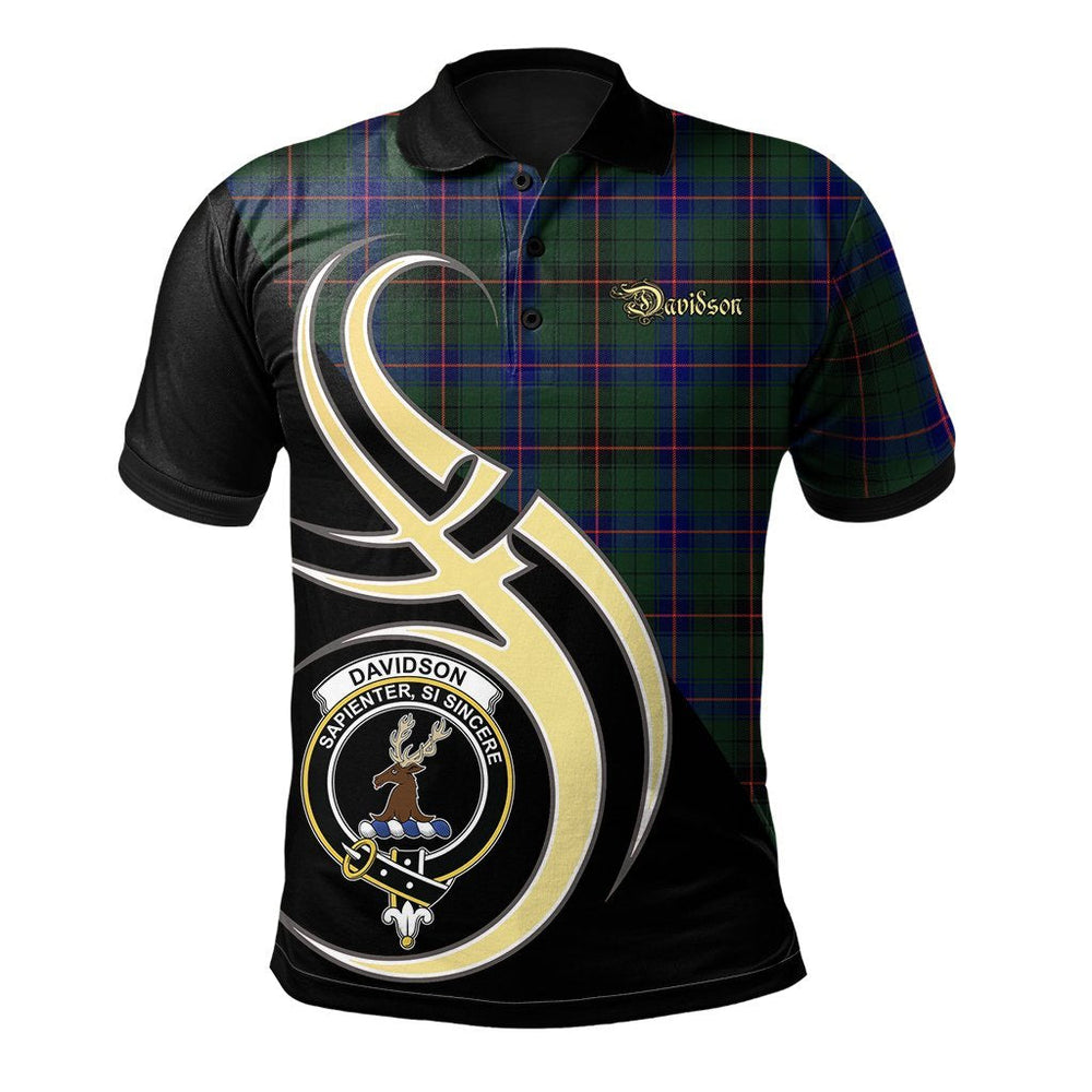 Clan Davidson Modern Tartan Polo Shirt - Believe In Me Style AD31 Davidson Modern Tartan Tartan Polo