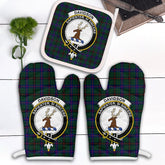 Clan Davidson Modern Tartan Crest Oven Mitt And Pot Holder (2 Oven Mitts + 1 Pot Holder) IZ71 Clan Davidson Tartan Today