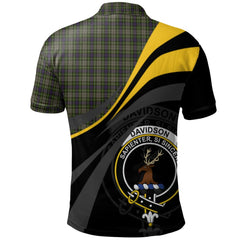 Clan Davidson of Tulloch Dress 02 Tartan Polo Shirt - Royal Coat Of Arms Style QE61 Davidson of Tulloch Dress 02 Tartan Tartan Polo