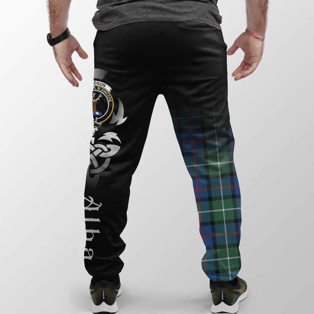 Clan Davidson Of Tulloch Tartan Crest Jogger Sweatpants Alba Celtic Style YZ87 Clan Davidson Tartan Today