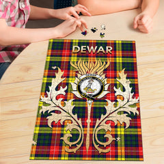 Clan Dewar Tartan Crest Thistle Jigsaw Puzzles Gift For Family TZ45 Clan Dewar Tartan Today
