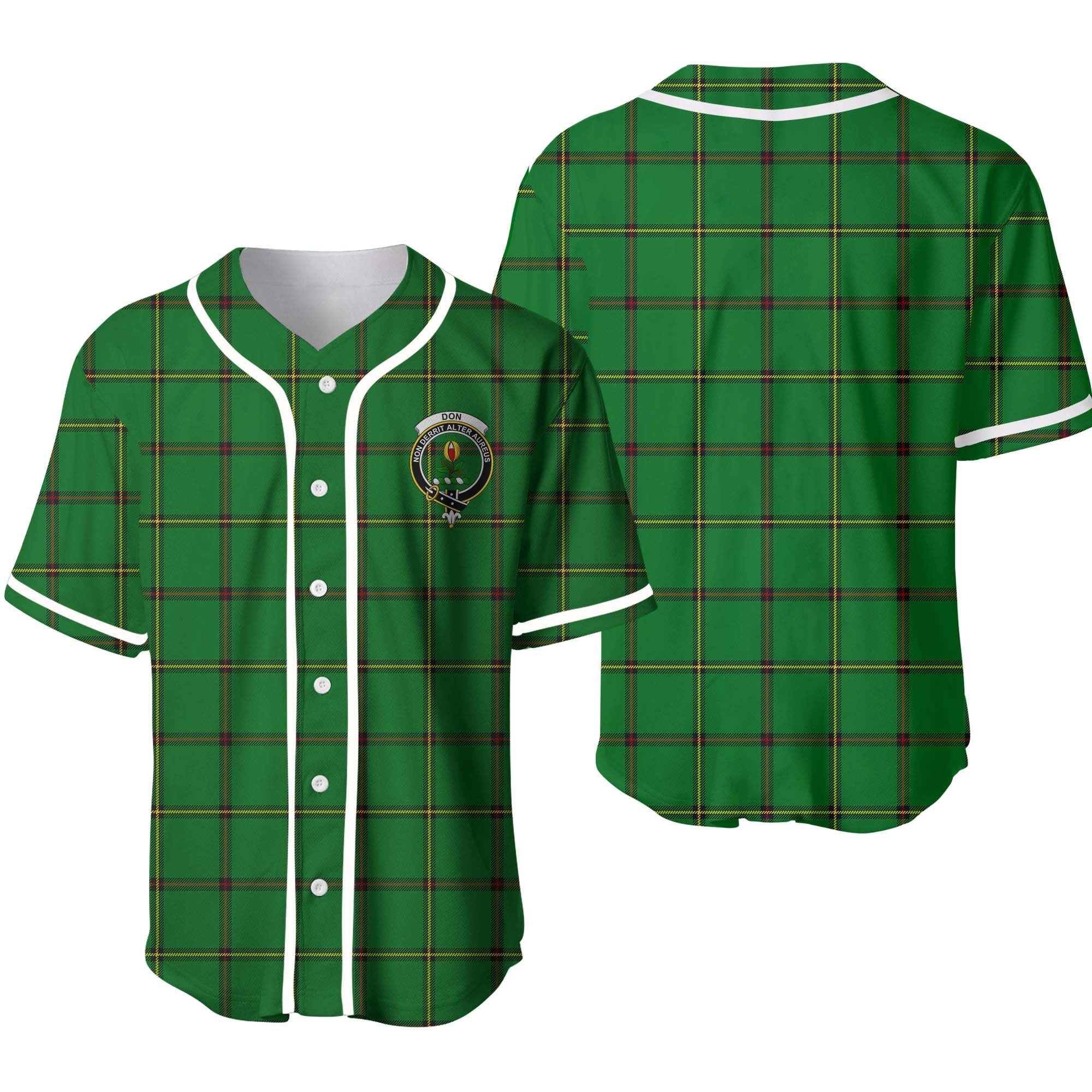 Clan Don Tartan Unisex Baseball Jersey IS81LJ55 Clan Don Tartan Today