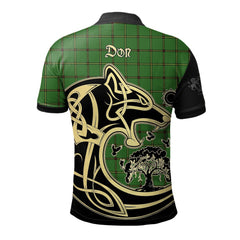 Clan Don Tartan Polo Shirt Viking Wolf AL66 Don Tartan Tartan Polo