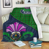 Clan Don Tartan Crest Premium Blanket Thistle Style XM38 Clan Don Tartan Today