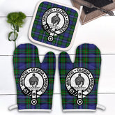 Clan Donnachaidh Tartan Crest Oven Mitt And Pot Holder (2 Oven Mitts + 1 Pot Holder) XN25 Clan Don Tartan Today