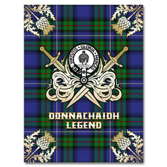 Clan Donnachaidh Tartan Gold Courage Symbol Blanket PN75 Clan Don Tartan Today