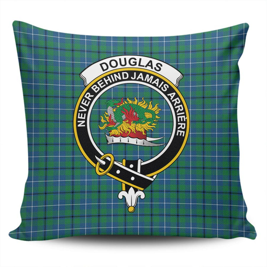 Clan Douglas Ancient Tartan Crest Pillow Cover