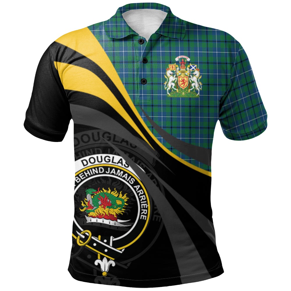 Clan Douglas Ancient Tartan Polo Shirt - Royal Coat Of Arms Style NF20 Douglas Ancient Tartan Tartan Polo