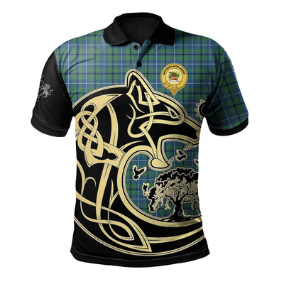Clan Douglas Ancient Tartan Polo Shirt Viking Wolf